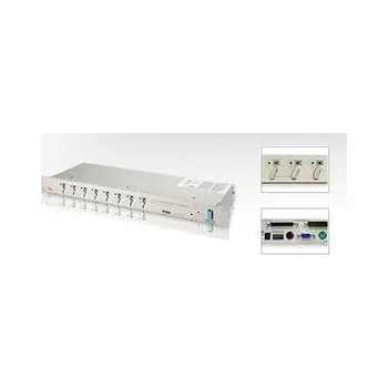 Stolní počítač Aten CS-1008 KVM přepínač 8-port KVM AT+PS/2, audio, OSD, rack 19