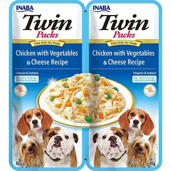 Krmivo pro psa Churu Dog Twin Packs Chick&Veg.&Cheese 2x40g