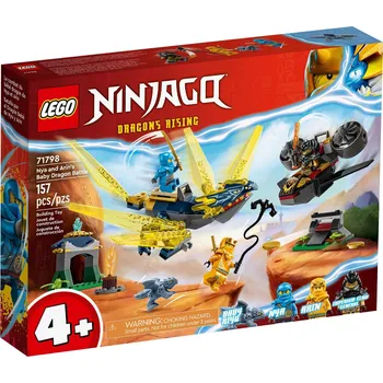 Stavebnice LEGO LEGO Ninjago 71798 Nya a Arin v souboji s dračím mládětem