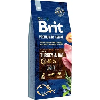 Krmivo pro psa Brit Premium by Nature Light Dog Turkey/Oat