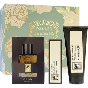 Pánský parfém Panier Des Sens L'Olivier parfémovaná voda 50 ml + čistící gel na obličej, tělo a vlasy 200 ml + gelový krém na obličej 75 ml dárková sada Pro muže + Prodloužená možnost vrácení zboží do 30 dnů.