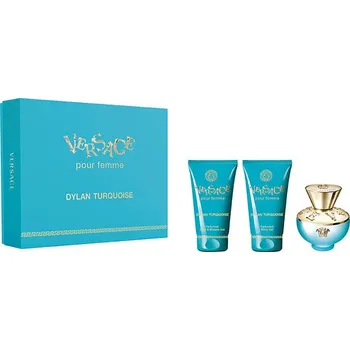 Dámský parfém Versace Versace Dylan Turquoise SET: Toaletní voda 50ml + Telový gél 50ml + Sprchovací gél 50ml pre ženy Toaletní voda
