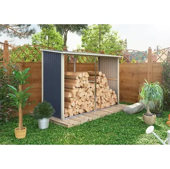 Dřevník Rojaplast WA-C 3,02 x 1,19 x 1,9 m šedý