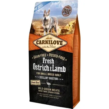 Krmivo pro psa Carnilove Dog Fresh Ostrich & Lamb for Small Breed