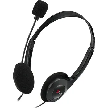 Sluchátka C-TECH Sluchátka s mikrofonem MHS-03E, černá