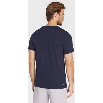 Pánské tričko Lacoste T-Shirt TH2042 Tmavomodrá Regular Fit 3