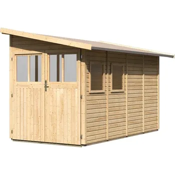 Zahradní domek Karibu Holztechnik Wandlitz 4 55257 181 x 355 x 230 cm přírodní