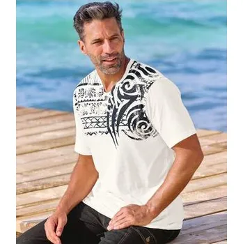 Pánské tričko Atlas For Men Tričko Destination Pacific se šněrováním u krku, Se vzorem, Velikost 5XL P8137